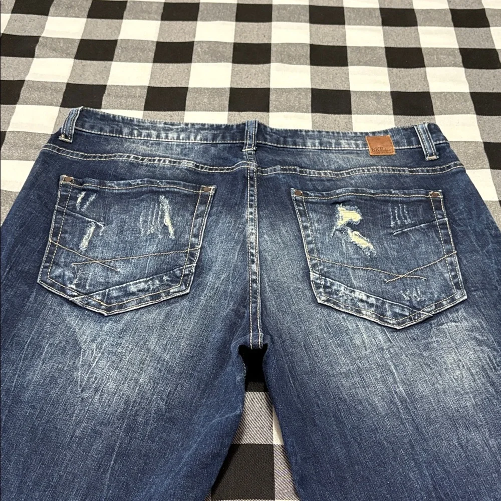 Buckle BKE Payton Skinny Jeans Women's Size 34 x 31.5 Stretch Distressed Dark - Picture 7 of 11